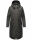 Navahoo Josinaa Damen leichte Damen Übergangs Jacke Mantel mit Kapuze B863 Anthrazit-Gr.XL