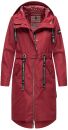 Navahoo Josinaa Damen leichte Damen Übergangs Jacke Mantel mit Kapuze B863 Bordeaux-Gr.XS