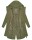 Navahoo Josinaa Damen leichte Damen Übergangs Jacke Mantel mit Kapuze B863 Olive-Gr.XS