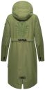 Navahoo Josinaa Damen leichte Damen Übergangs Jacke Mantel mit Kapuze B863 Olive-Gr.S