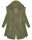 Navahoo Josinaa Damen leichte Damen Übergangs Jacke Mantel mit Kapuze B863 Olive-Gr.M