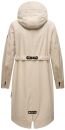 Navahoo Josinaa Damen leichte Damen Übergangs Jacke Mantel mit Kapuze B863 Hellgrau-Gr.XL