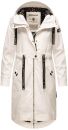 Navahoo Josinaa Damen leichte Damen Übergangs Jacke Mantel mit Kapuze B863 Weiss-Gr.XS