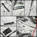 Navahoo Josinaa Damen leichte Damen Übergangs Jacke Mantel mit Kapuze B863 Weiss-Gr.XS