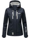 Marikoo Kleinezicke Damen Outdoor  Softshell Jacke Übergangsjacke B864 Blau-Gr.S