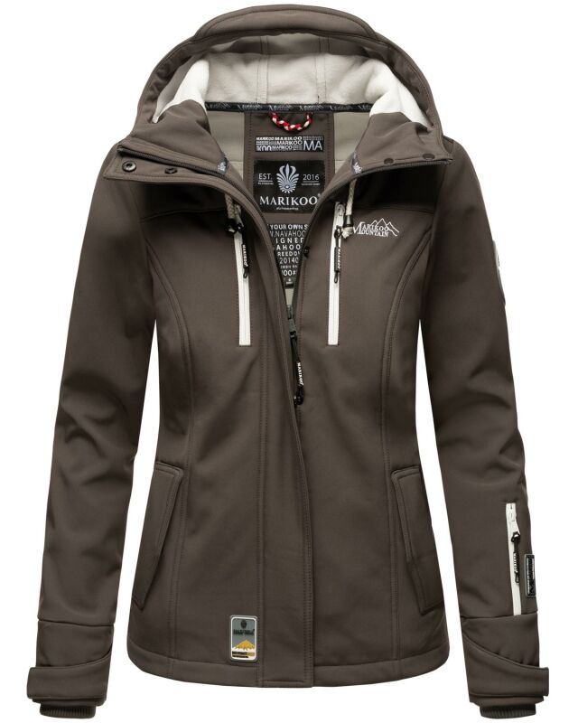 Marikoo Kleinezicke Damen Outdoor  Softshell Jacke Übergangsjacke B864 Anthrazit-Gr.XL