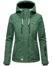 Marikoo Kleinezicke Damen Outdoor  Softshell Jacke Übergangsjacke B864 Dus.Grün-Gr.XL