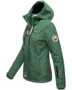 Marikoo Kleinezicke Damen Outdoor  Softshell Jacke Übergangsjacke B864 Dus.Grün-Gr.XL