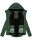 Marikoo Kleinezicke Damen Outdoor  Softshell Jacke Übergangsjacke B864 Dus.Grün-Gr.XL