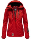 Marikoo Kleinezicke Damen Outdoor  Softshell Jacke Übergangsjacke B864 Rot-Gr.XS