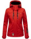 Marikoo Kleinezicke Damen Outdoor  Softshell Jacke Übergangsjacke B864 Rot-Gr.XS