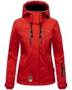 Marikoo Kleinezicke Damen Outdoor  Softshell Jacke Übergangsjacke B864 Rot-Gr.M