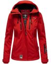 Marikoo Kleinezicke Damen Outdoor  Softshell Jacke Übergangsjacke B864 Rot-Gr.XXL