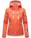 Marikoo Kleinezicke Damen Outdoor  Softshell Jacke Übergangsjacke B864 Coral-Gr.S