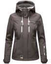 Marikoo Kleinezicke Damen Outdoor  Softshell Jacke Übergangsjacke B864 Grau-Gr.S