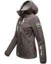 Marikoo Kleinezicke Damen Outdoor  Softshell Jacke Übergangsjacke B864 Grau-Gr.S