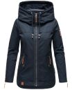 Navahoo Wekoo Damen Übergangs Jacke mit Kapuze B692 Navy Größe L - Gr. 40