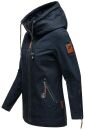 Navahoo Wekoo Damen Übergangs Jacke mit Kapuze B692 Navy Größe XL - Gr. 42