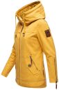 Navahoo Wekoo Damen Übergangs Jacke mit Kapuze B692 Senfgelb Größe XS - Gr. 34