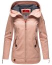 Navahoo Wekoo Damen Übergangs Jacke mit Kapuze B692 Light Rose Größe S - Gr. 36
