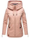 Navahoo Wekoo Damen Übergangs Jacke mit Kapuze B692 Light Rose Größe L - Gr. 40
