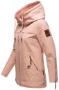Navahoo Wekoo Damen Übergangs Jacke mit Kapuze B692 Light Rose Muster Größe L - Gr. 40