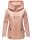 Navahoo Wekoo Damen Übergangs Jacke mit Kapuze B692 Light Rose Muster Größe L - Gr. 40
