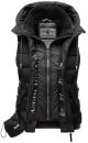 Marikoo Taisaa Damen Stepp Weste Übergangsjacke mit Stehkragen B866 Schwarz-Gr.M