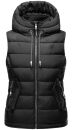 Marikoo Taisaa Damen Stepp Weste Übergangsjacke mit Stehkragen B866 Schwarz-Gr.XL