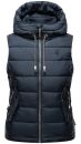 Marikoo Taisaa Damen Stepp Weste Übergangsjacke mit Stehkragen B866 Navy-Gr.XS