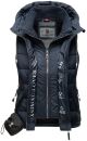 Marikoo Taisaa Damen Stepp Weste Übergangsjacke mit Stehkragen B866 Navy-Gr.XS