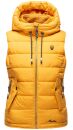 Marikoo Taisaa Damen Stepp Weste Übergangsjacke mit Stehkragen B866 Gelb-Gr.XS