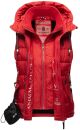 Marikoo Taisaa Damen Stepp Weste Übergangsjacke mit Stehkragen B866 Rot-Gr.XS