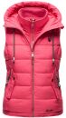 Marikoo Taisaa Damen Stepp Weste Übergangsjacke mit Stehkragen B866 Pink-Gr.XS