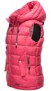 Marikoo Taisaa Damen Stepp Weste Übergangsjacke mit Stehkragen B866 Pink-Gr.XS