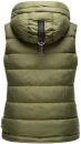 Marikoo Taisaa Damen Stepp Weste Übergangsjacke mit Stehkragen B866 Olive-Gr.XXL