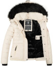 Navahoo warme Damen Winterjacke Kurzjacke gefüttert B301 Beige Größe XL - Gr. 42