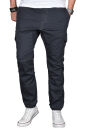 Alessandro Salvarini Herren Designer Cargo Stoff Hose Cargohose Regular Fit NEU O031 Anthrazit W36 L32