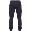 Alessandro Salvarini Herren Designer Cargo Stoff Hose Cargohose Regular Fit NEU O031 Anthrazit W38 L32