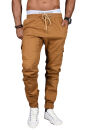 Alessandro Salvarini Herren Designer Cargo Stoff Hose...