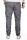 Alessandro Salvarini Herren Designer Cargo Stoff Hose Cargohose Regular Fit NEU O031 Grau W36 L32