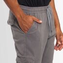 Alessandro Salvarini Herren Designer Cargo Stoff Hose Cargohose Regular Fit NEU O031 Grau W38 L34