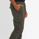 Alessandro Salvarini Herren Designer Cargo Stoff Hose Cargohose Regular Fit NEU O031 Grün W29 L32