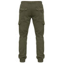Alessandro Salvarini Herren Designer Cargo Stoff Hose Cargohose Regular Fit NEU O031 Grün W29 L32