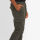 Alessandro Salvarini Herren Designer Cargo Stoff Hose Cargohose Regular Fit NEU O031 Grün W36 L34