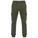 Alessandro Salvarini Herren Designer Cargo Stoff Hose Cargohose Regular Fit NEU O031 Grün W40 L34