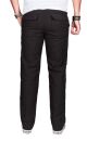 Alessandro Salvarini Herren leichte Sommer Hose O-034 - Schwarz-W34-L30