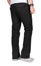 Alessandro Salvarini Herren leichte Sommer Hose O-034 - Schwarz-W36-L32
