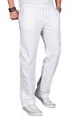 Alessandro Salvarini Herren leichte Sommer Hose O-034 - Weiss-W32-L30