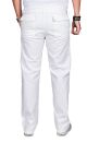 Alessandro Salvarini Herren leichte Sommer Hose O-034 - Weiss-W34-L30